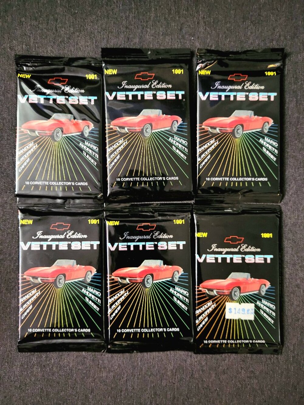 1991 Inaugural Edition Vette Set Cards